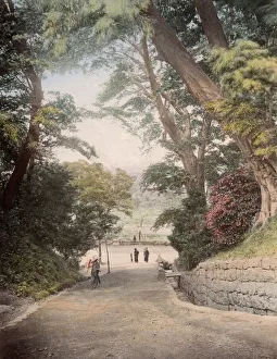 c. 1880s Japan - park at Uyeno Ueno Tokyo