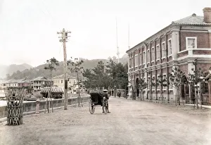 c. 1880s Japan - post office in Nagasaki