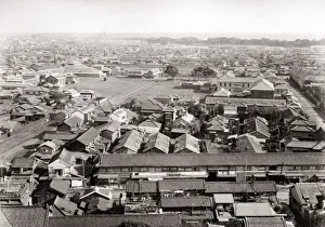 Orient Prints: c. 1880s Japan - rooftop view of Tokyo
