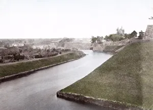 c. 1880s Japan - Tokyo castle moat
