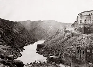c. 1880s PHOTO SPAIN - view at Toledo