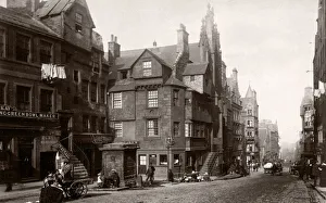 Perdestrian Prints: c. 1880s Scotland - John Knox house Edinburgh