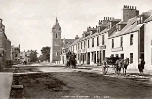 c. 1880s Scotland - street view in Banchory