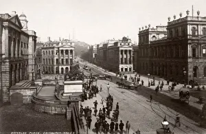 Perdestrian Prints: c. 1880s Scotland - Waterloo place Edinburgh