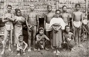 Cultural Prints: c. 1880s South East Asia - Philippines - family group