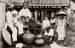 c. 1880s South East Asia - Philippines - family group