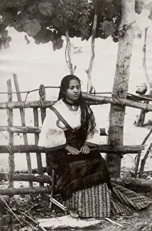 c. 1880s South East Asia - Philippines - young woman