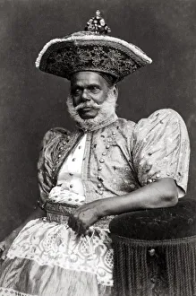 c. 1880s Sri Lanka Ceylon - chief from Kandy