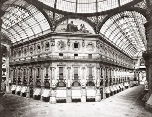 c. 1890 Italy Milan Galleria Vittorio Emanuele II