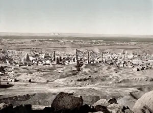 c. 1890s Egypt - view of Cairo towards the pyramids