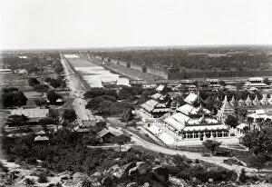 Moat Gallery: c. 1890s India Burma - the moat and fort Mandalay