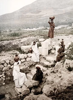 Judaism Collection: c. 1890s Israel Palestine - the well of the Good Samaritan
