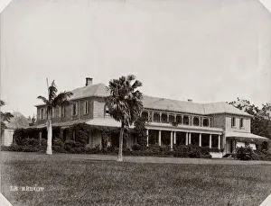 Mauritius Prints: c. 1890s Le Reduit - State House, President of Mauritius