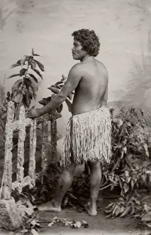 Fiji Prints: c. 1890s Oceania - Pacific Ocean islands- Fiji / Tonga portrait