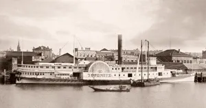 c. 1890s paddle steamers, Victoria, British Columbia, Canada