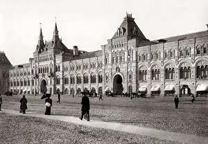 c. 1890s Russia Moscow street scene and palace