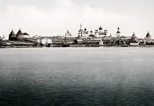 Photochrome Prints: c. 1890s Russia - Solovetsky Monastery in the White Sea in northern Russia
