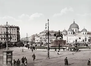 c. 1890s Russia St Petersburg - Znamenski Square