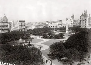 c. 1890s South America, Argentina, Buenos Aires, Plaza de Mayo
