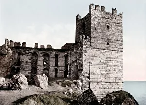 c. 1890s Turkey ancient castle tower