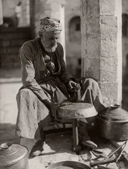 Hisotry Prints: c. 1900 holy Land Palestine Israel -coppersmith Jerusalem