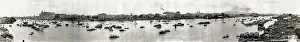 Guangzhou Prints: C. 1920s China - panoramic city view - Canton Guangzhou