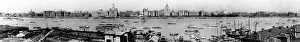 Mammoth Prints: C. 1920s China - panoramic city view Shanghai