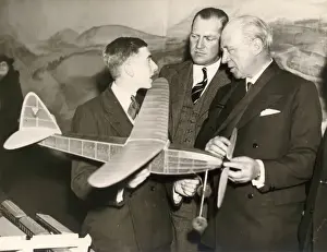 Selfridges Prints: C W A Scott, centre, and Sir Harry Brittain, centre