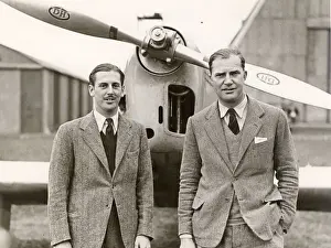 C W A Scott, right, and his co-pilot Giles Guthrie