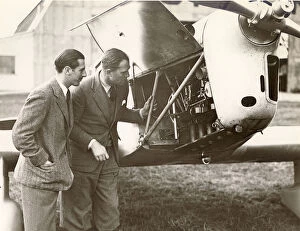 Vega Collection: C W A Scott, right, and his co-pilot Giles Guthrie