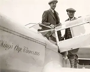 C W A Scott, right, and his co-pilot Giles Guthrie