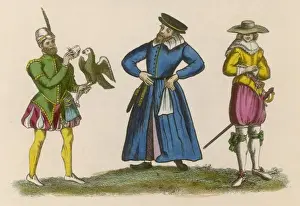 Hawking Prints: C16 English Falconers