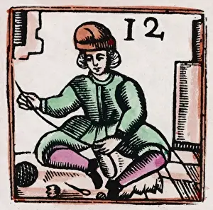 C17 Shoemaker / Woodcut