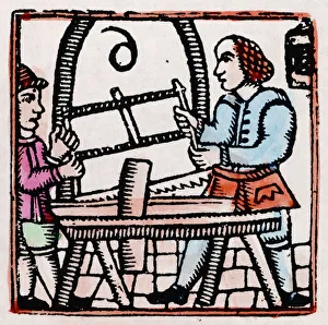 Images Dated 12th October 2007: C17 Woodworkers / Woodcut