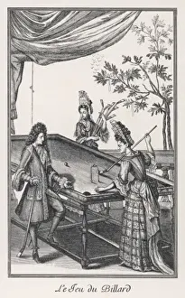 C17th Prints: C17th Billiards Game