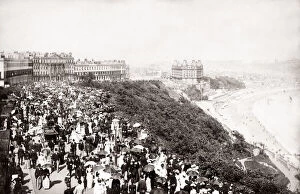 c.1880s England Yorkshire Scarborough seafront promenade