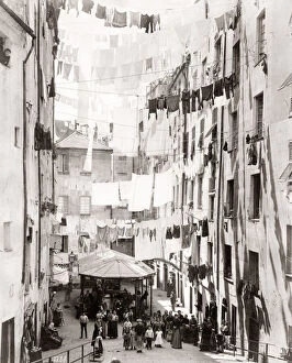 Drying Gallery: c.1880s Italy - Truogodi di S. Brigida washing