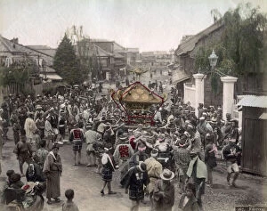Funeral Gallery: c.1880s Japan - Japanese funeral procession