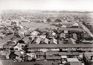 Meiji Gallery: c.1880s Japan - rooftop view of Tokyo