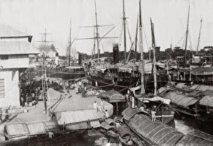 c.1880s South East Asia - Philippines - boats and ships