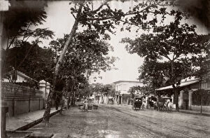 c.1880s South East Asia - Philippines - Manila street scene