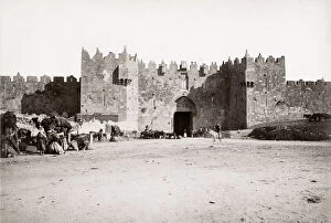 c.1900 Palestine Israel - Damascus Gate Jerusalem