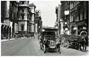 Cab in Fleet Street, London 1900s