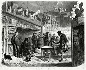 Images Dated 28th July 2017: Cabaret in Lapin Blanc, Paris, 1860