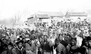 Cabbage Prints: Cabbage Market at Kutien, China, early 1900s