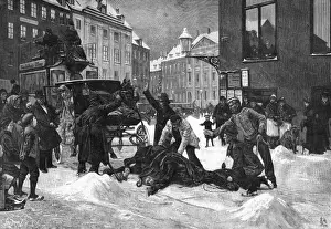 Passers Prints: Cabhorse Slips on Ice