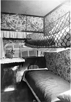 Graf Prints: Cabin by night aboard the Graf Zeppelin LZ 127