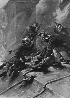Daring Prints: Cabinet Minister as Fireman: Winston Churchills daring
