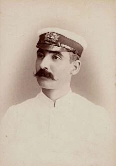 Images Dated 5th November 2018: Cabinet photograph - Royal Navy Officer stationed in India