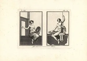 Antichità Gallery: A Cabiri with shield and spear and a Cabiridae